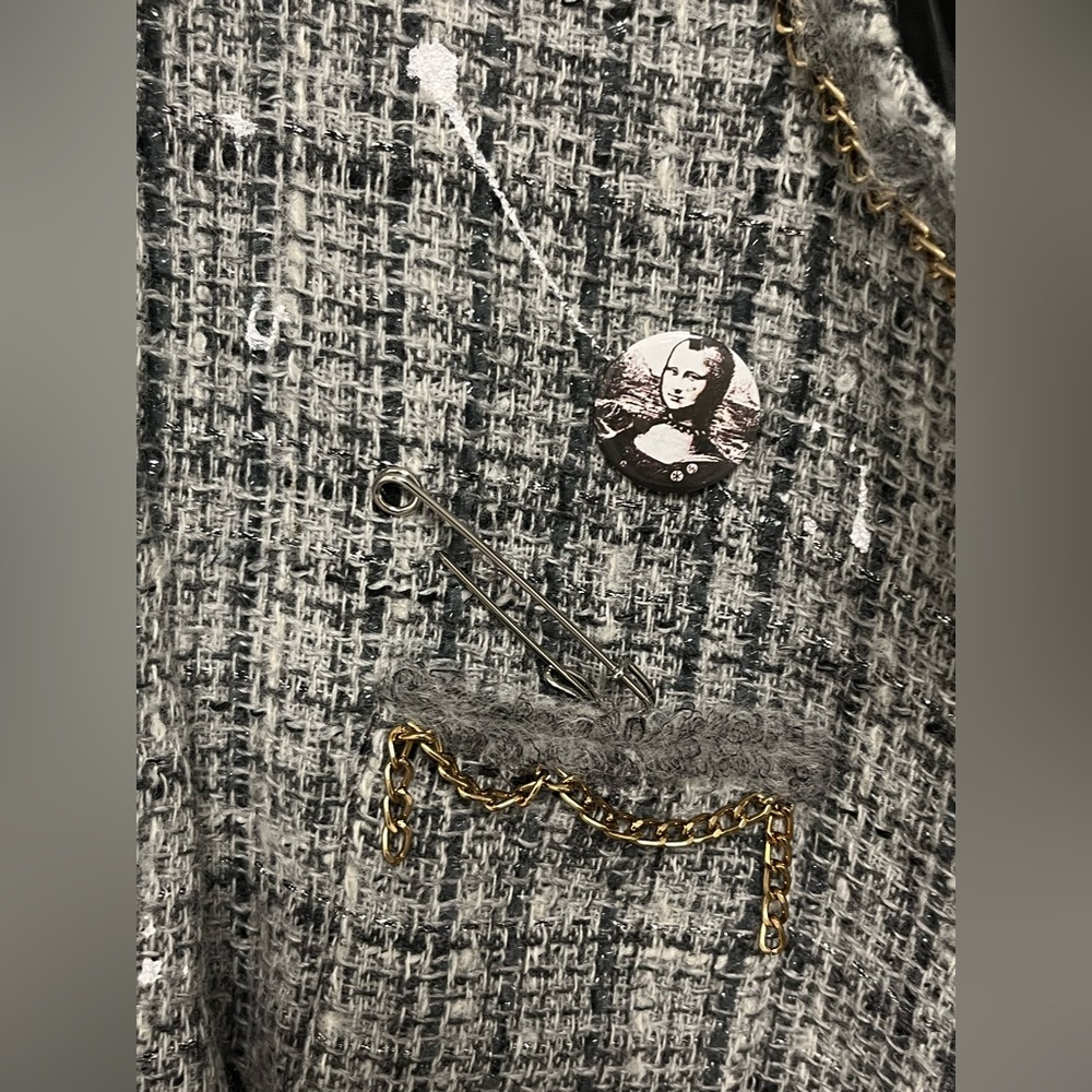 R13 Slouch Tweed Jacket. Size medium. - Picture 7 of 11